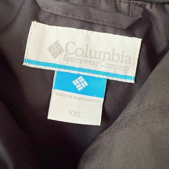 Columbia Black Size XXL Hooded Rain Coat with flaw - Picture 5 of 12